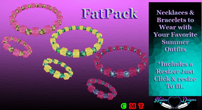 ~NHD~ Splash Necklace & Bracelet FatPack