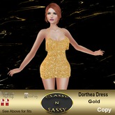 (CNS) Dorthea Dress Gold