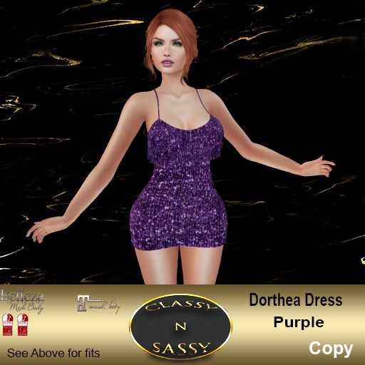 (CNS) Dorthea Dress Purple