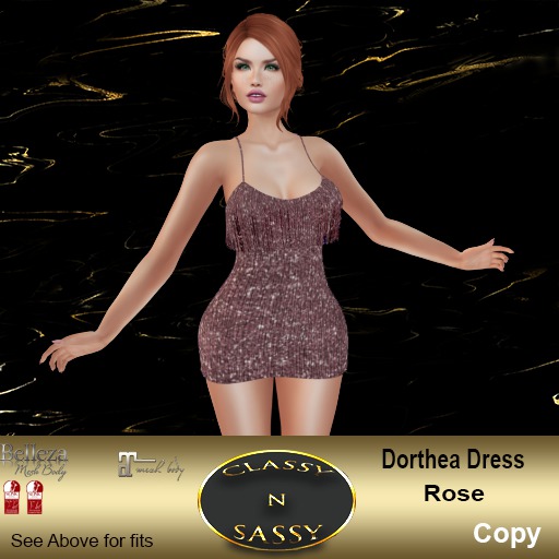 (CNS) Dorthea Dress Rose