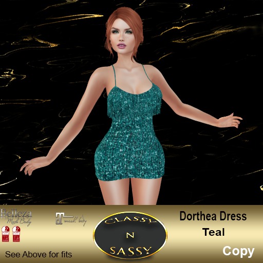 (CNS) Dorthea Dress Teal
