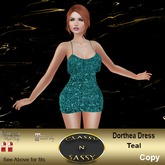 (CNS) Dorthea Dress Teal