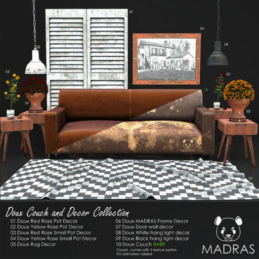 06 Doux MADRAS Frame Decor