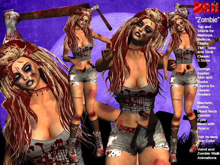 **ZOMBIE HORROR STYLE COMPLET OUTFIT **