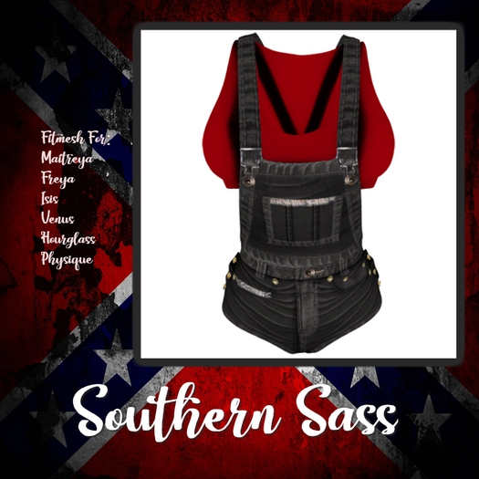 Red Leather Overall Shorts