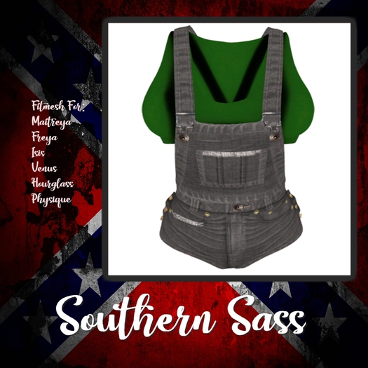 Green Overalls Shorts