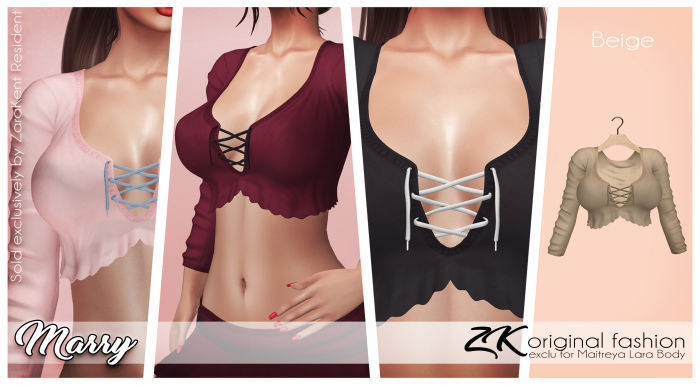 -:zk:- Marry Top Beige-Add me