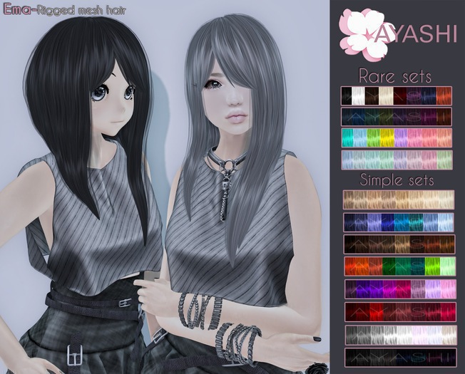 [^.^Ayashi^.^] Ema hair-Pink set