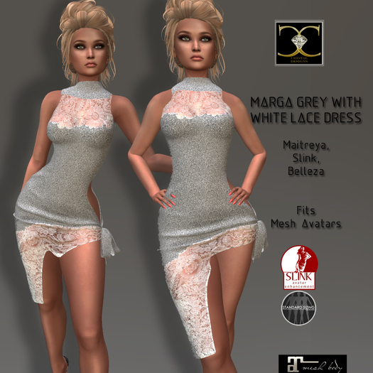 MARGA GREY WITH LACE