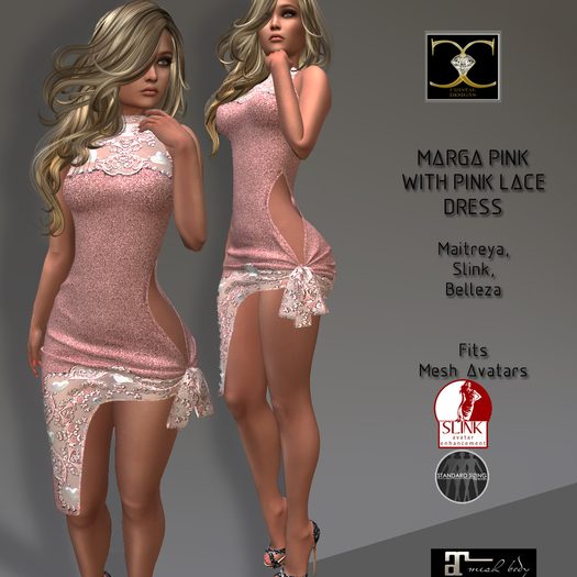 MARGA PINK WITH LACE