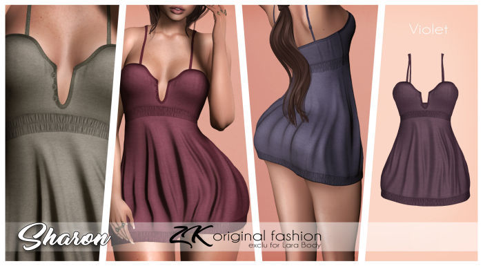 -:zk:- Sharon Dress Violet -Add me