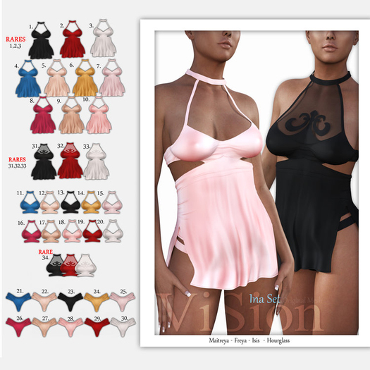 2#{ViSion} // Ina Dress - Maitreya// Red RARE