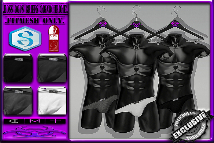 [TD] Boss Oops Briefs [MONOCHROME]