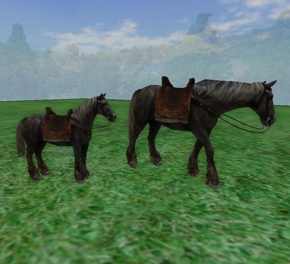 .:GBH:. Wanderer dark brown horse set