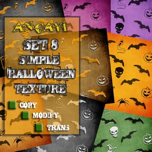 [ ANCAYI ] Set 8 simple halloween texture