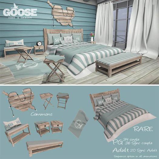 GOOSE - Sea la vie decor bench