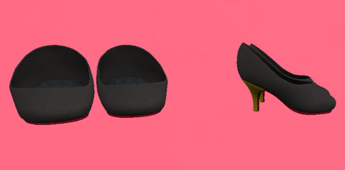 Lexxie Dinkies stilettos Solid Black, gold