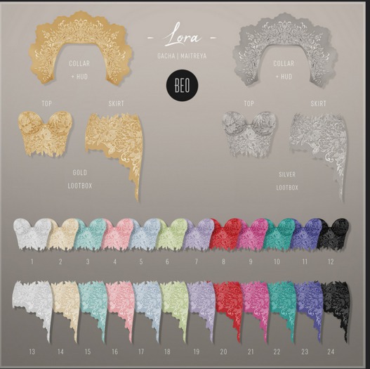 BEO - Lora gacha - skirt_AQUAMARINE_[Maitreya]
