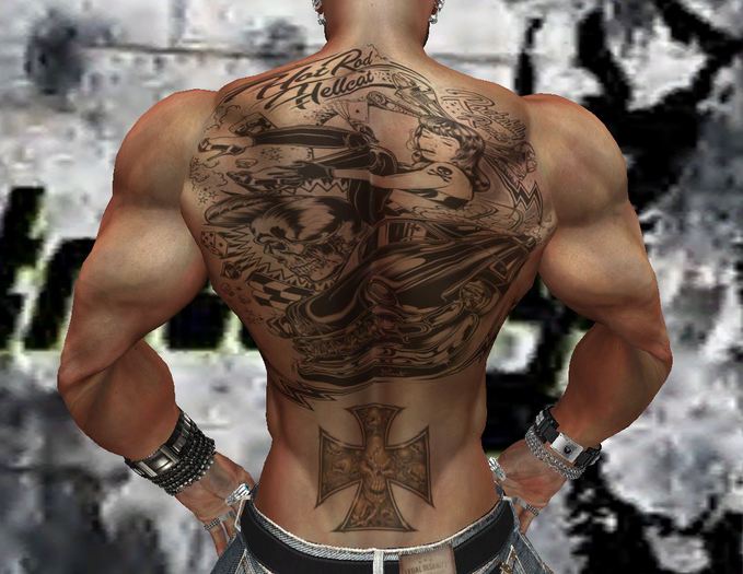 TATTOO HUD Car Women back