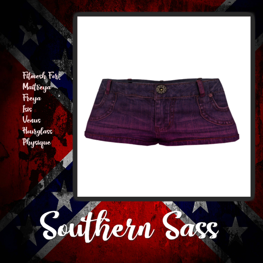 Pink Fade Denim Shorts