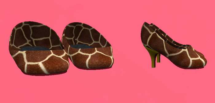 Lexxie Dinkies stilettos Giraffe