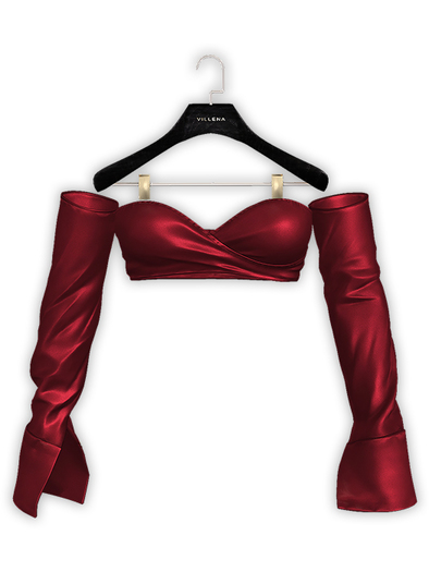 .:villena:. - Wrapped Blouse - Ruby