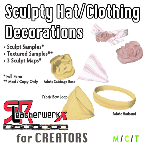 *SRL - Sculpty Hat Decorations (box)