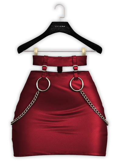 .:villena:. - Buckle Waist Mini - Ruby