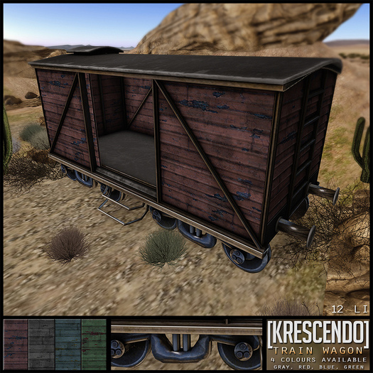 [Kres] Train Wagon - Blue