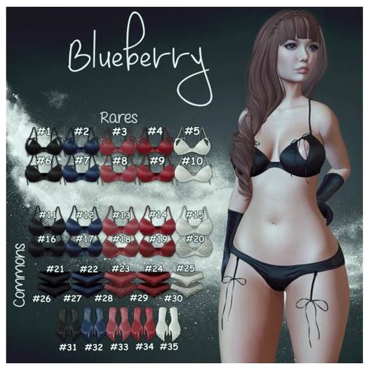 8. Blueberry / RARE / Flirt - Bra (Game) - Maitreya - Candy