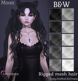 {Limerence} Moon hair-B&W