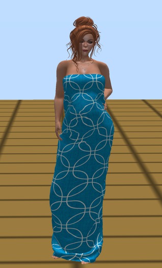 Seaside Circles maternity Tube Dress