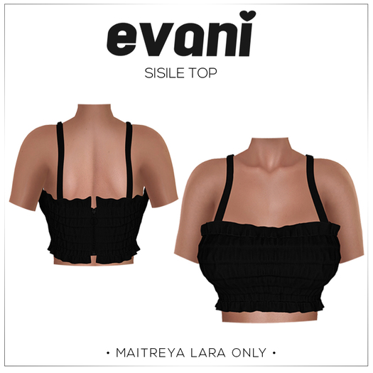 EVANI - SISILE TOP [Black]