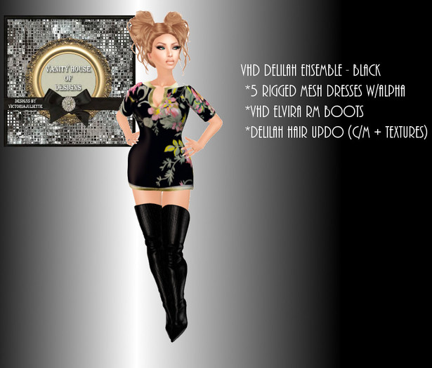 VHD Delilah Ensemble Black (boxed)