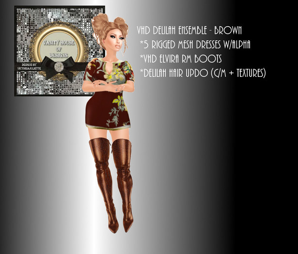 VHD Delilah Ensemble Brown (boxed)