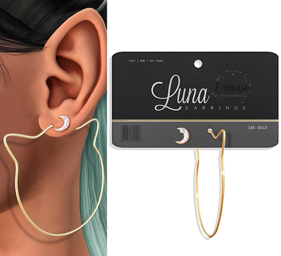 e.marie // Luna Earring Set - 18K