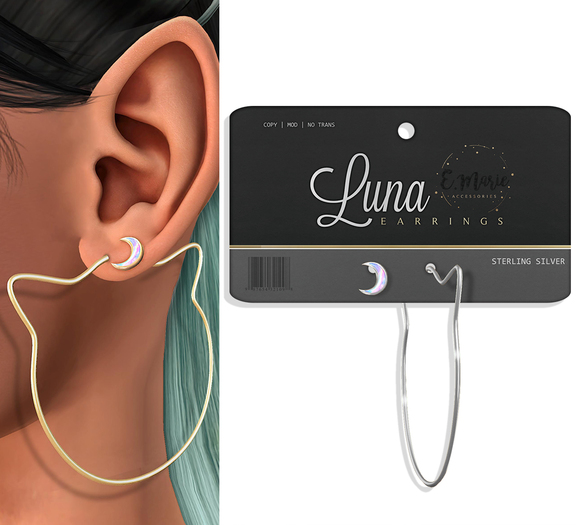e.marie // Luna Earring Set - Sterling (wear to unpack)