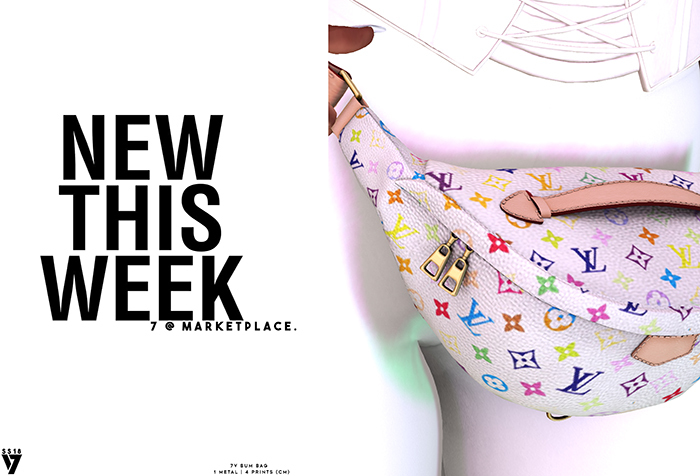 7;] 7V Bum Bag - White\Multi