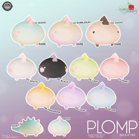 01{PLOMP} sugar .::Cubic Cherry Kre-ations::. RARE