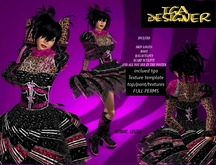 KIT 09 FULL AVATAR GOTH DOLL TGA AND ACCESSOIRIES FULL PERMS