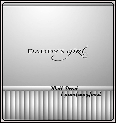 Wall Decal Daddy's girl