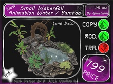 * New * Small Waterfall * Animation Water / Bamboo *