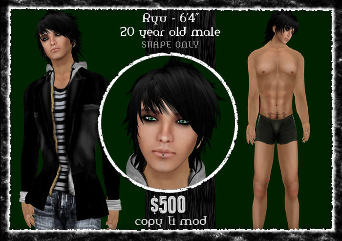 *Zanzo* Ryu shape (20yo male)