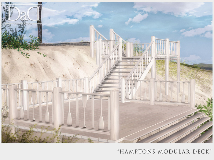 "Hamptons Modular deck"  mesh