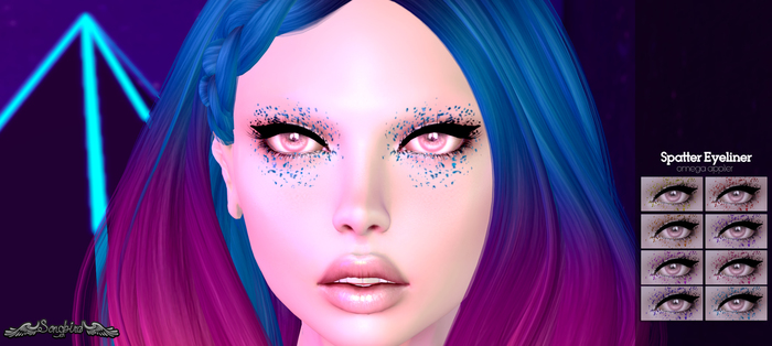 ~SongBird~ Spattered Eye Makeup