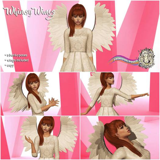 Fashiowl Poses - Whimsy Wings