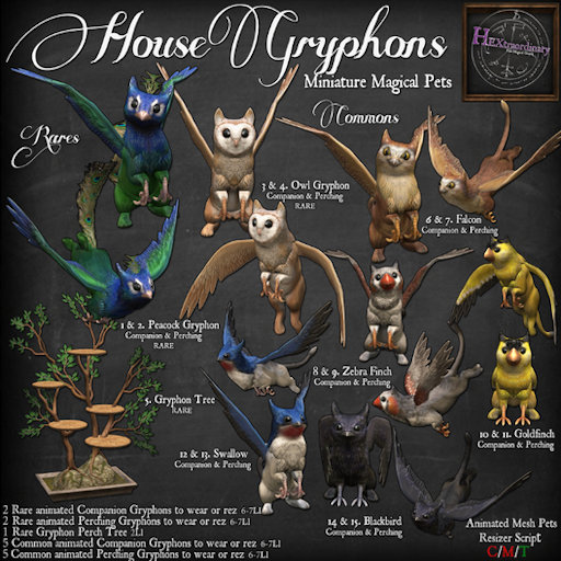 9. *HEXtraordinary* Zebra Finch Gryphon - Perching