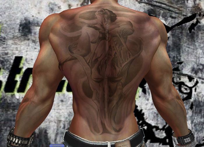 TATTOO HUD Gohst  Men back