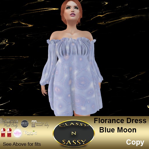 (CNS) Florance Dress Blue Moon