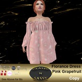 (CNS) Florance Dress Pink Grapefruit